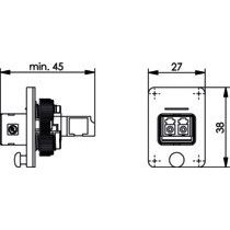 Telegärtner - LWL-Kupplung STX V4 Flanschset 100007575 LC-D Kupplung SM