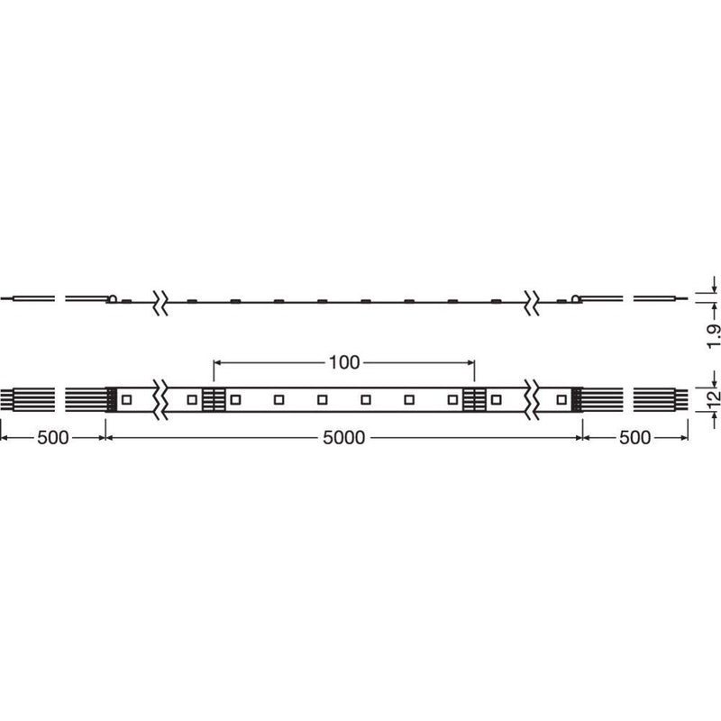 Ledvance - Lichtschlauch/-band LED-RGBW-Stripe LS PFM-1000RGBW830/5 5m