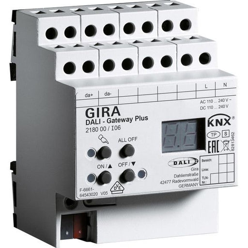 Gira - Steuergerät für Lichtregelsystem DALI Gateway Plus 218000 REG