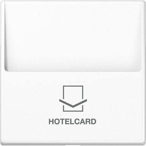 Jung - Abdeckung/Bedienelement für Installationsschalterprogramme Hotelcard-Schalter aws A 590 CARD WW ohne Taster-Einsatz