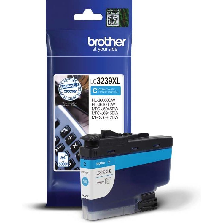 Brother - Verbrauchsmaterial für Telefax/Drucker/MFC Tintenpatrone LC-3239XLC cyan