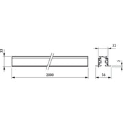 Philips Lighting - Stromschiene 3-Phasen-Stromschiene RBS750 3C L2000 WH