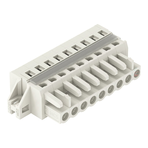 WAGO - Kabelsteckverbinder für Leiterplattensteckverbinder 1-Leiter-Federleiste 721-109/027-000 CAGECLAMP 2,5mm²,lgr − 25 Stück