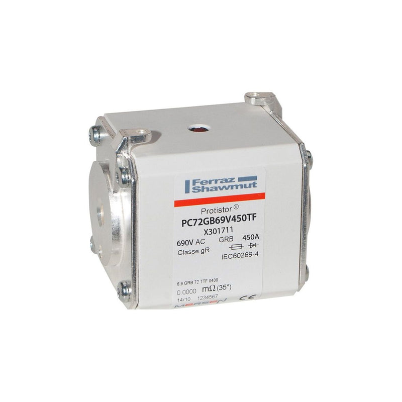 Mersen - HRC-Sicherung Sicherungseinsatz gR PC72GB69V450TF Gr.72 AC690V 450A − 3 Stück
