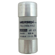 Mersen - Zylindrische Sicherung Sicherungseinsatz FR22AR69V63 22x58 AC690V 63A − 10 Stück
