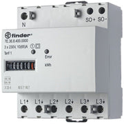Finder - Elektrizitätszähler Drehstromzähler 3Ph. 7E.36.8.400.0010 geeicht 3x10(65A)