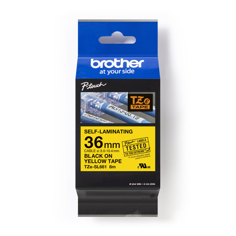 Brother - Verbrauchsmaterial für Telefax/Drucker/MFC Schriftband 36mm TZe-SL661 ge/sw selbstlamin.8m