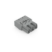 WAGO - Steckverbinder für steckbare Gebäudeinstallation Stecker 3-polig 770-253/062-000 Kod. B,grau − 100 Stück