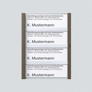 Siedle&Söhne - Zubehör/Ersatzteile für Türkommunikation Namensschild Bernst-Glim 200029962-00 f. TM612-4/BTM650-06