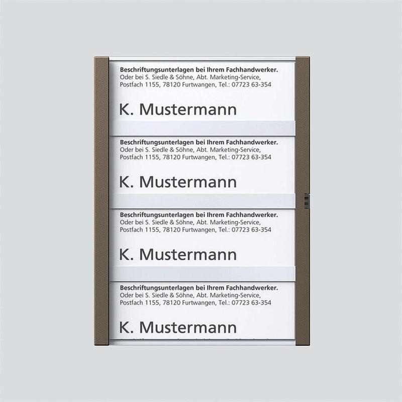 Siedle&Söhne - Zubehör/Ersatzteile für Türkommunikation Namensschild Bernst-Glim 200029962-00 f. TM612-4/BTM650-06
