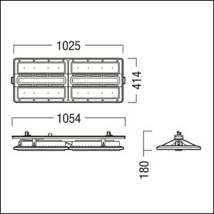 Zumtobel Group - Hallen - Reflektorleuchte LED - Hallenleuchte CR2PL L35k #42936396 840