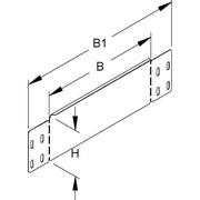 Niedax - Endstück für Kabelrinne Rinnenabschlussblech RADS 110.400 S 110x400mm