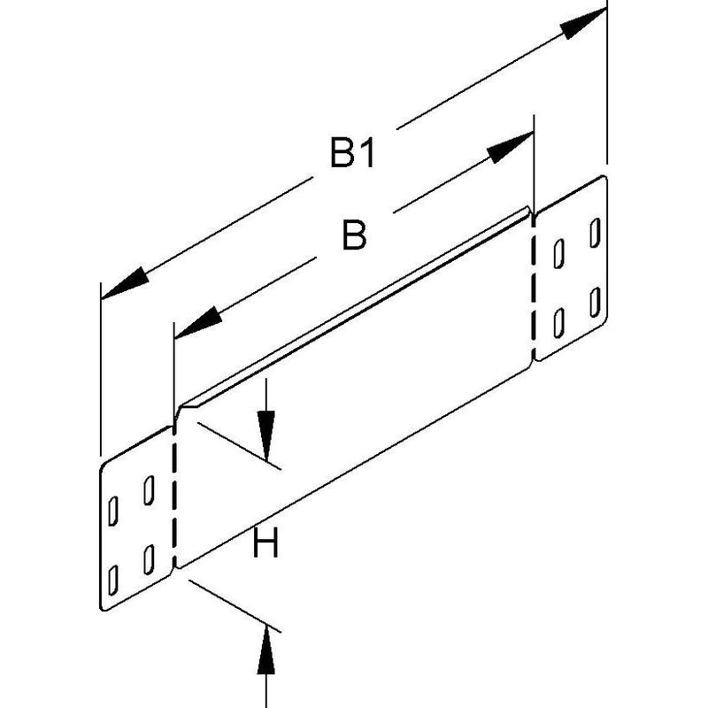 Niedax - Endstück für Kabelrinne Rinnenabschlussblech RADS 110.400 S 110x400mm