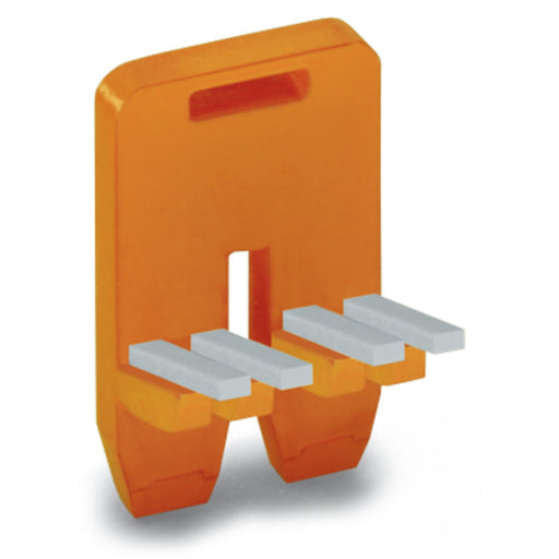 WAGO - Querverbinder/Brücker für Reihenklemme Schaltungsbrücker 282-444 orange 4-fach − 50 Stück