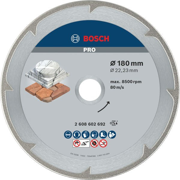 Bosch - Trenn-/Schleifscheibe Diamanttrennscheibe 2608602692 PRO Marble
