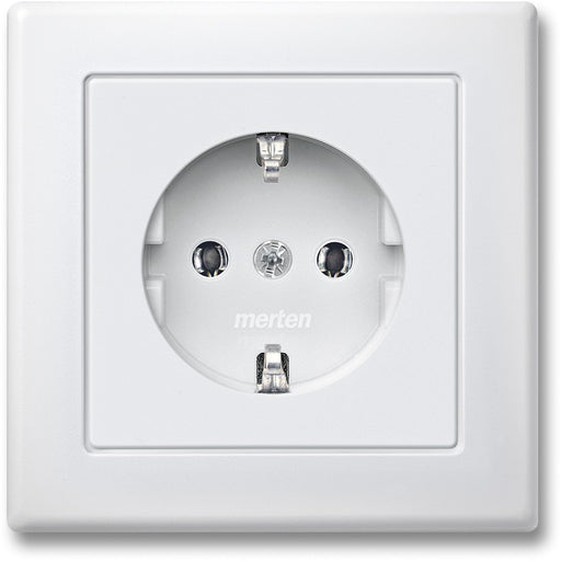 Merten - Steckdose SCHUKO-Steckdose pws MEG2301-1619 volle Abdeckplatte