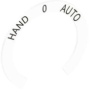 Stahl - Bezeichnungsschild für Befehlsgeräte Schild 8602/3 240477 30,8 Hand 0 Auto