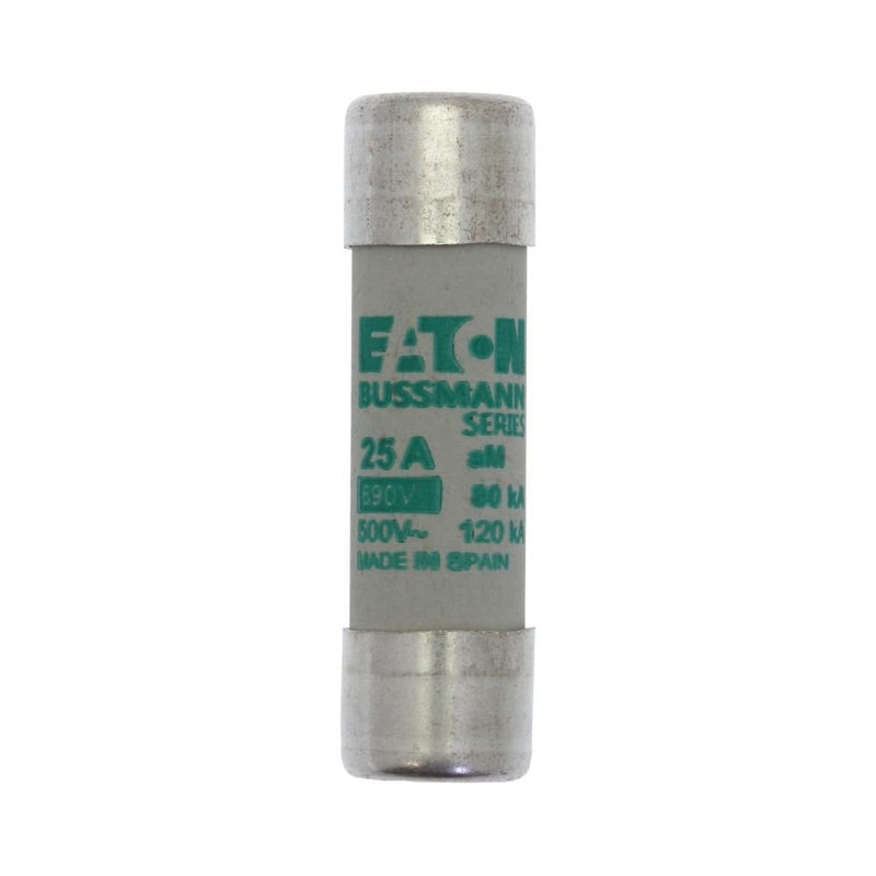 Eaton - Zylindrische Sicherung Sicherungseinsatz Nieders. CYL AM 14,#C14M25S 25A AC 500V 120kA − 10 Stück