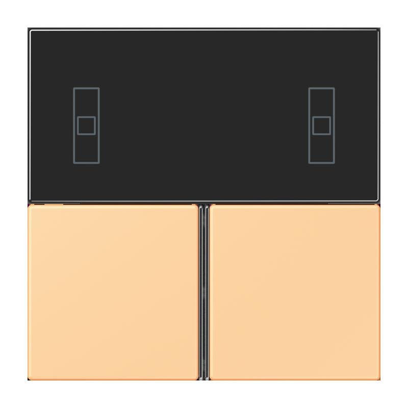 Jung - Abdeckung/Bedienelement für Installationsschalterprogramme Tastensatz 3fach LC 4093 TSA 258