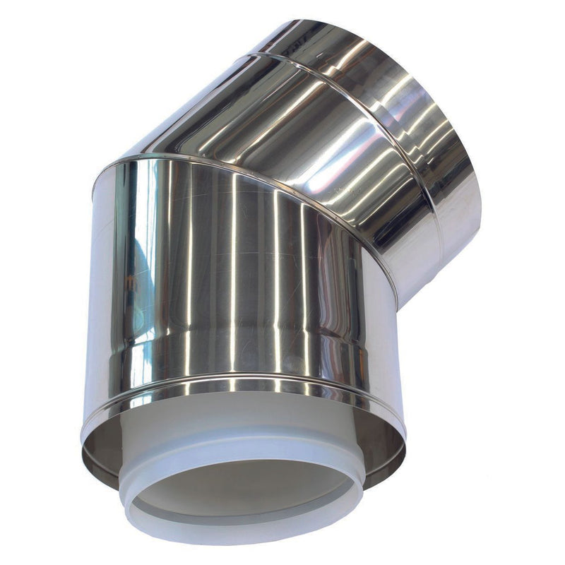 Vaillant - Konzentrisches Abgas/Zuluft Formstück 1 Anschluss Bogen 45 Grad 250/350mm 0020108009 f. Fassadenverlegung