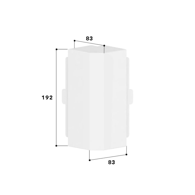 GGK - Außeneck für Geräteeinbaukanal FB-Ausseneck 60x200 alp 11148 − 1 Stück