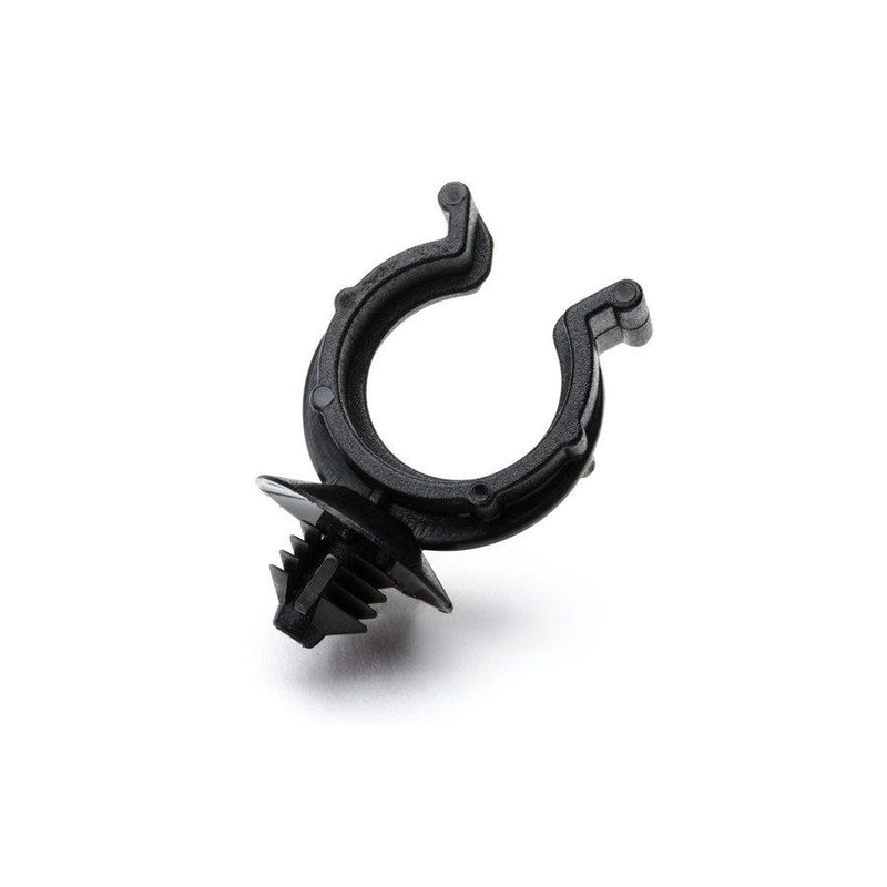 HellermannTyton - Befestigungsklammer Wellrohrhalter 155-17801(500) 22,7x8 mm, schwarz − 500 Stück