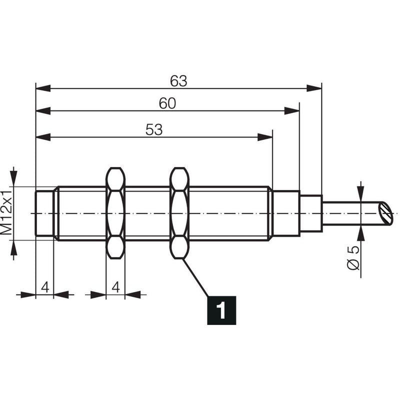 Di-soric - Induktiver Näherungsschalter Induktiver Näherungssensor DCC 12 VH 04 PSK/150 4mm, nicht bündig