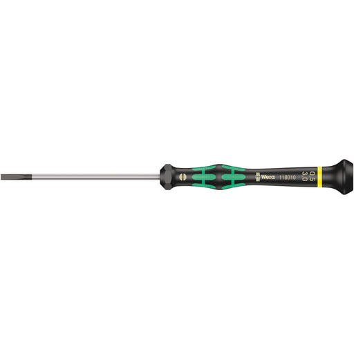 Wera - Schlitz-Schraubendreher Elektron. Schraubendreher 118010 0,50x3,0x80mm