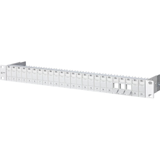 Metz Connect - Frontpanel/Patchpanel leer (Schaltschrank) Modulträger 19Z leer 130920-00KE 1HE f.24xKeystm.gr − 1 Stück