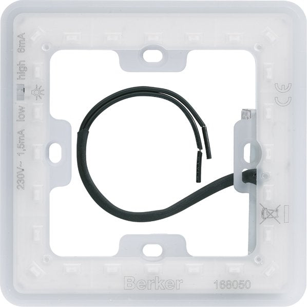 Berker - Beleuchtungseinsatz für Installationsschalterprogramme LED-Modul 168050 Corona Beleuchtung