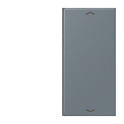 Jung - Abdeckung/Bedienelement für Installationsschalterprogramme Taste 2fach m. Pfeilsymb. LC 402 TSAP 251 gris 59