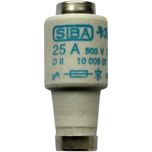 Siba - D-Sicherungseinsatz Diazed-Sicherungseinsatz 1000507.30 DII 30A gR 500V E27 − 5 Stück by Siba
