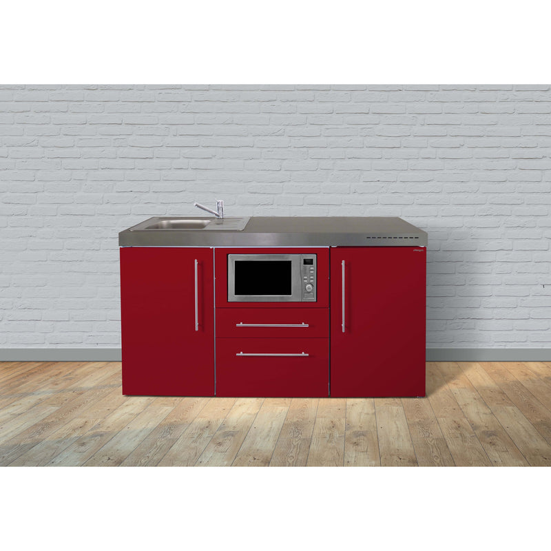 Stengel - Mini-Küche Miniküche Premiumline MPMBR160MWBli2Sn Bordeauxrot
