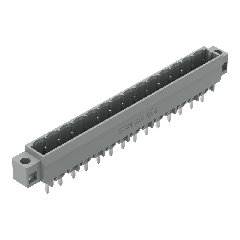 WAGO - Leiterplattensteckverbinder THT-Stiftleiste Lötstift 231-144/040-000 1,0x1,0,gerade,grau − 50 Stück
