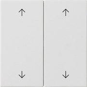 Gira - Abdeckung/Bedienelement für Installationsschalterprogramme Wippe 2-fach 538727 Reinweiß