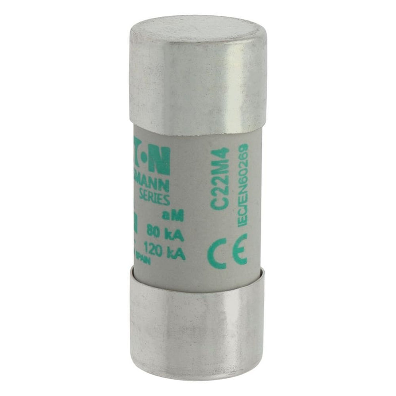 Eaton - Zylindrische Sicherung Sicherungseinsatz Nieders. CYLINDRICA#C22M4 4A AC 690V 80kA − 10 Stück