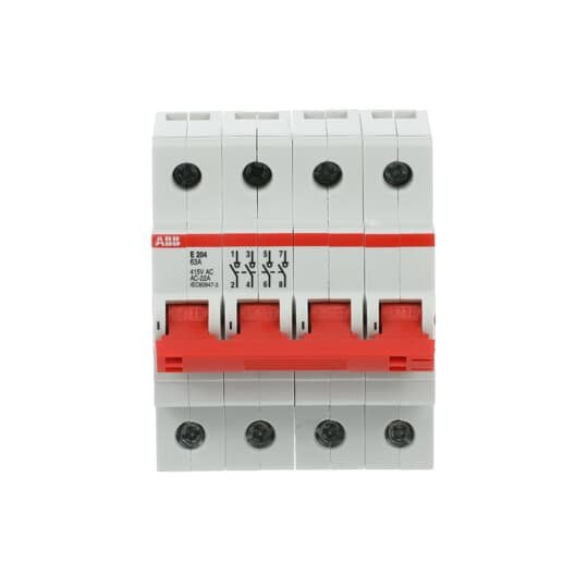 ABB Stotz S&J - Schalter für Reiheneinbau Einbauschalter E204/63R 400V,63A