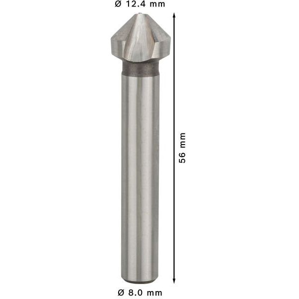 Bosch - Versenkbohrer PRO Soft Metal HSS 2608597507 Kegelsenker 12,4 x
