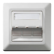 KERPEN DATACOM - Kommunikationsanschlussdose Kupfer Keystone-Wanddose KDA4A0KU3400001 3-fach RAL9010
