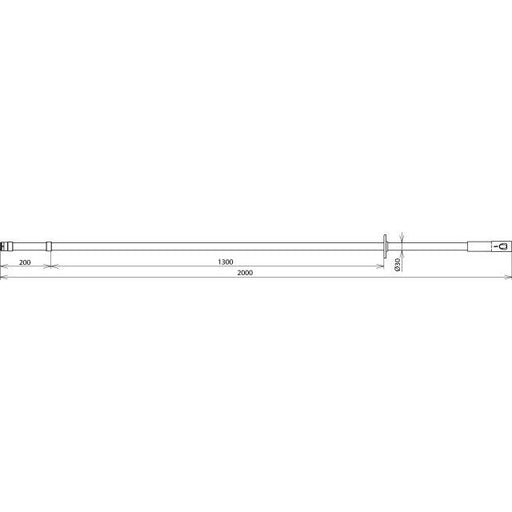 DEHN - Betätigungsstange Isolierstange IS 123 SK STK 2000 123kV M12 SK