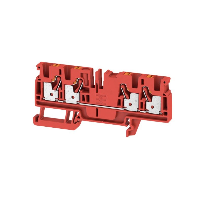 Weidmüller - Durchgangs-Reihenklemme A4C 4 RD PUSH IN, 4 mm² − 50 Stück