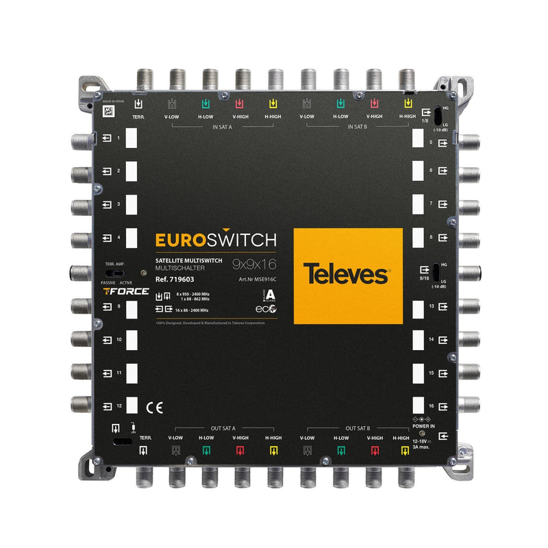 Televes - Multischalter Euroswitch MSE916C 9in16  − 1 Stück