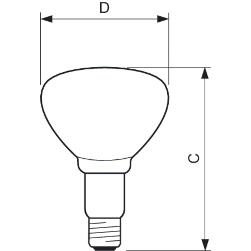Philips Lighting - Infrarotlampe Infrarot-Heizstrahler IR150RH BR125 250V 230-250V E27