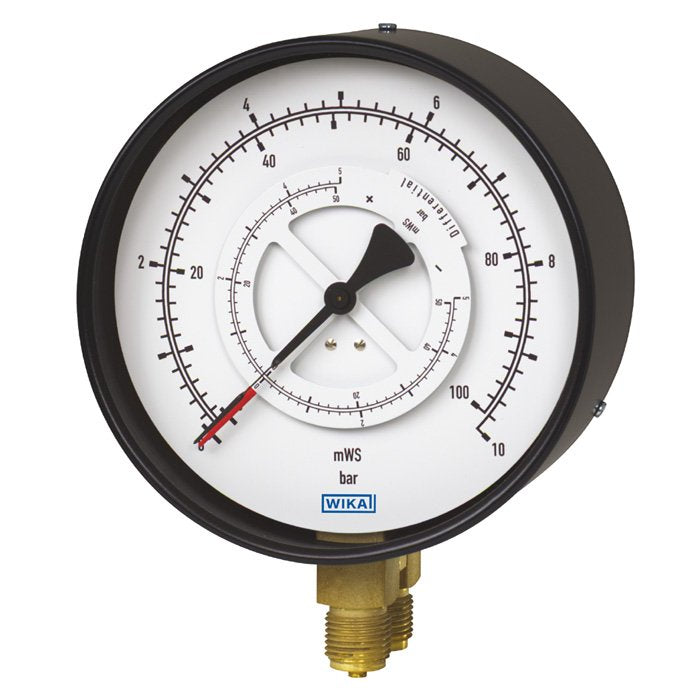 Wika Wiegand - Differenzdruckmanometer DifDrucMano 71112100 Cl1,6 9042237 0-6bar(mWs) G1/2B