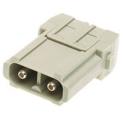 Harting - Kontakteinsatz für Rechtecksteckverbinder Stift 40A 09140022603 Polycarbonat − 2 Stück