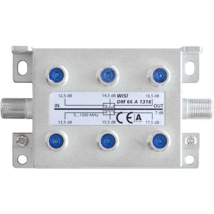 Wisi - Abzweiger und Verteiler Abzweiger 6f. DM 66 A 1318 5-1300MHz12,5-17,5dB