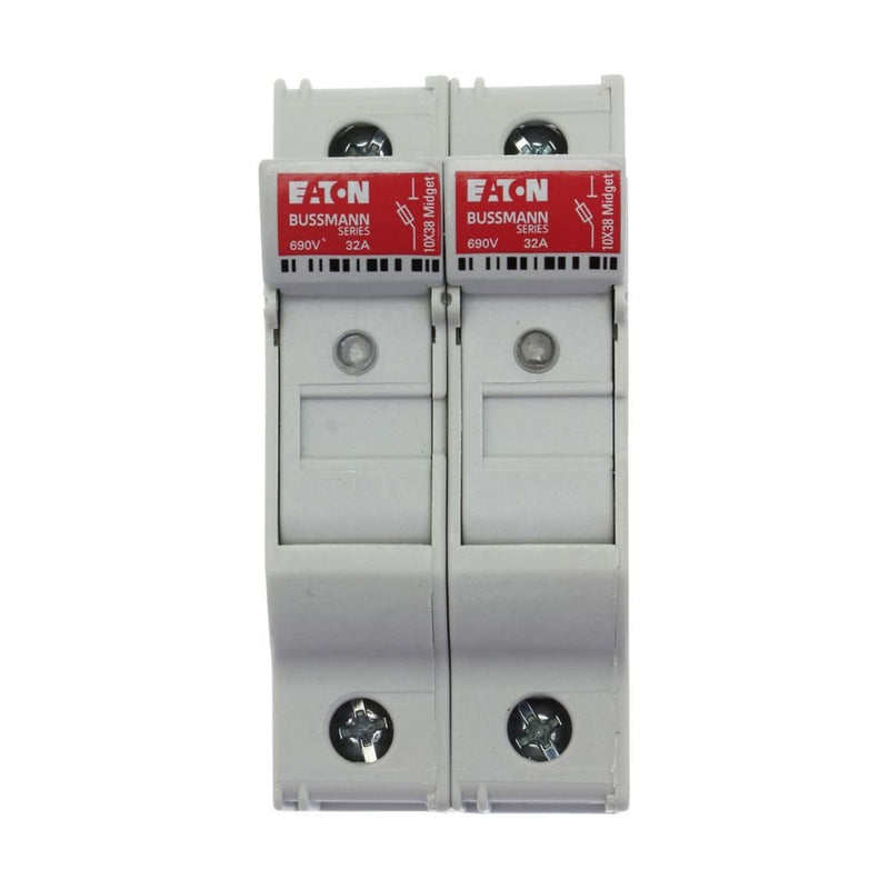 Eaton - Halter für zylindrische Sicherung Sicherungshalter Niedersp. 2P 10X38MF#CHM2DIU 32A AC 690V 2polig − 6 Stück