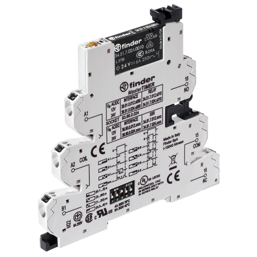 Finder - Zeitrelais Koppelrelais-MasterTimer 39.91.0.012.0060 1W, 6A − 10 Stück by Finder
