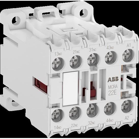 ABB Stotz S&J - Hilfsschütz, Relais Kleinhilfsschütz MCRA022AR1 2S+2Ö, 24V 50/60Hz