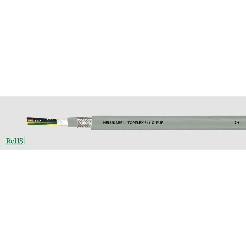 Energiekabel < 1 kV, für ortsveränderlichen Einsatz HEL TOPFLEX 611-C-PUR 4G3 TOPFLEX 611CPUR4G35 5 Motor,Servo,Geberl